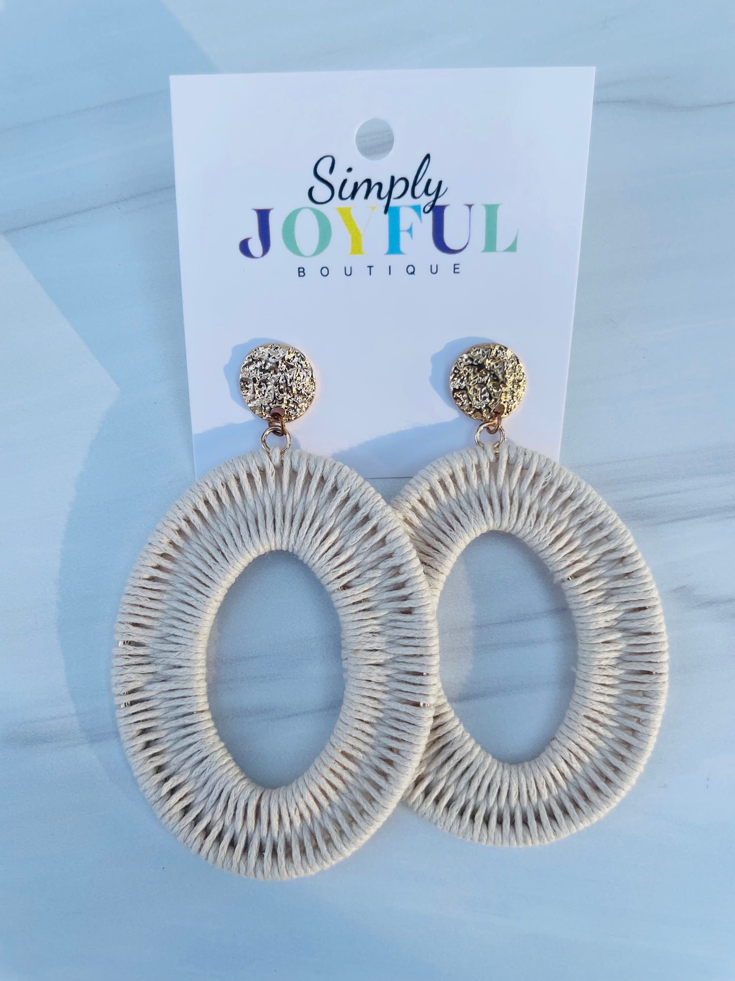 Oval Wrapped | Earrings