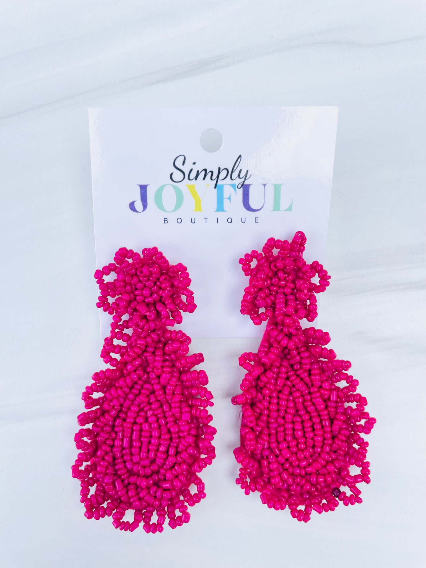 Beaded Teardrop | Earrings