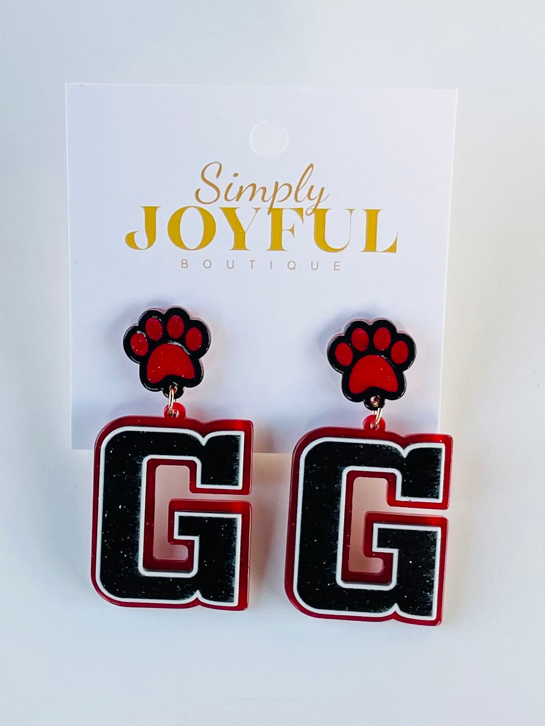 "Game Day" Letter G |Earrings