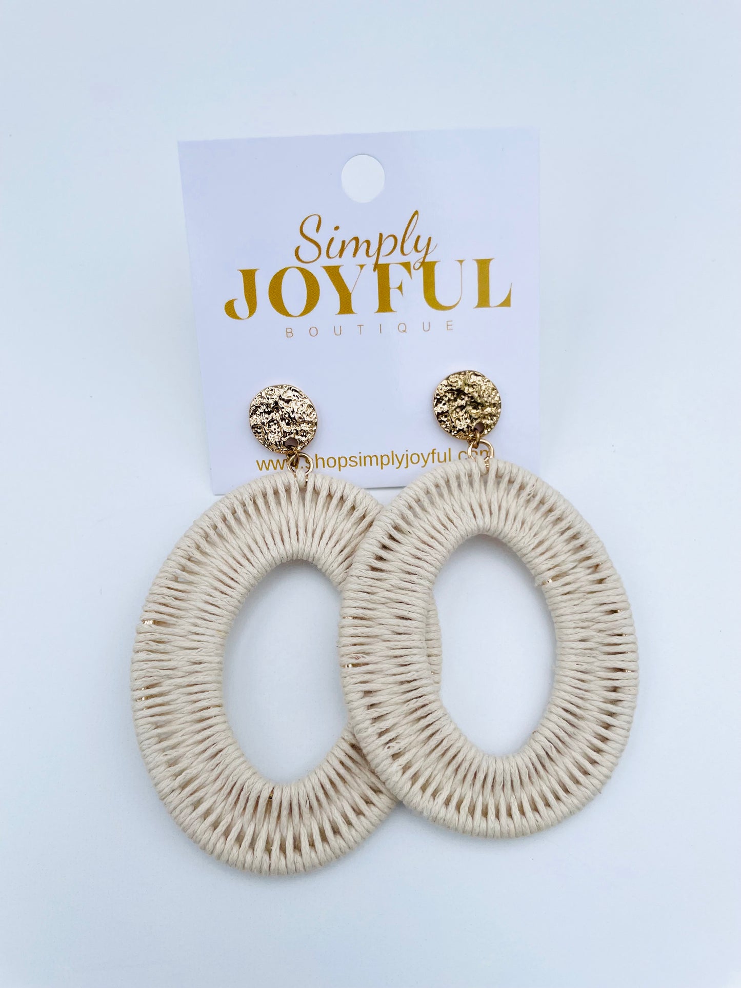 Oval Wrapped | Earrings