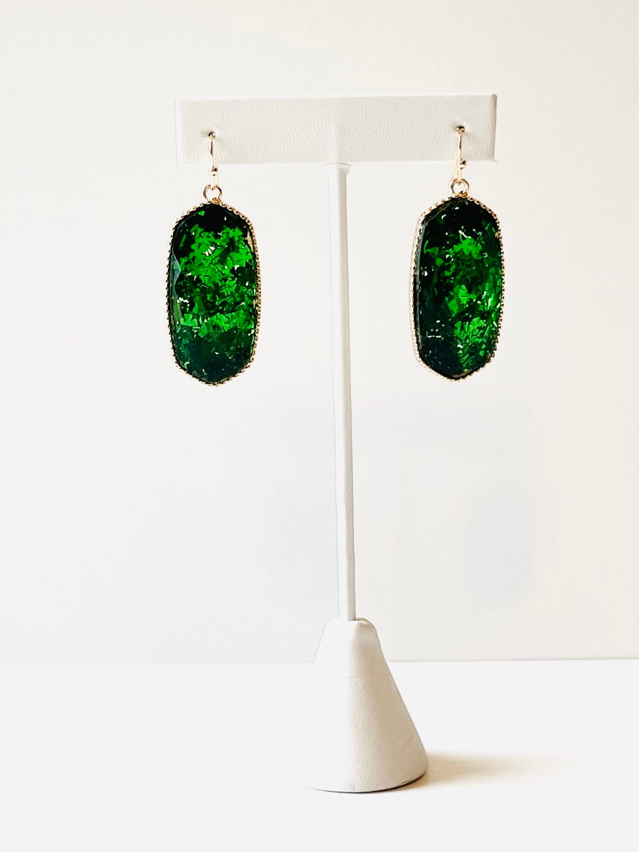 Emerald Dangle Earrings