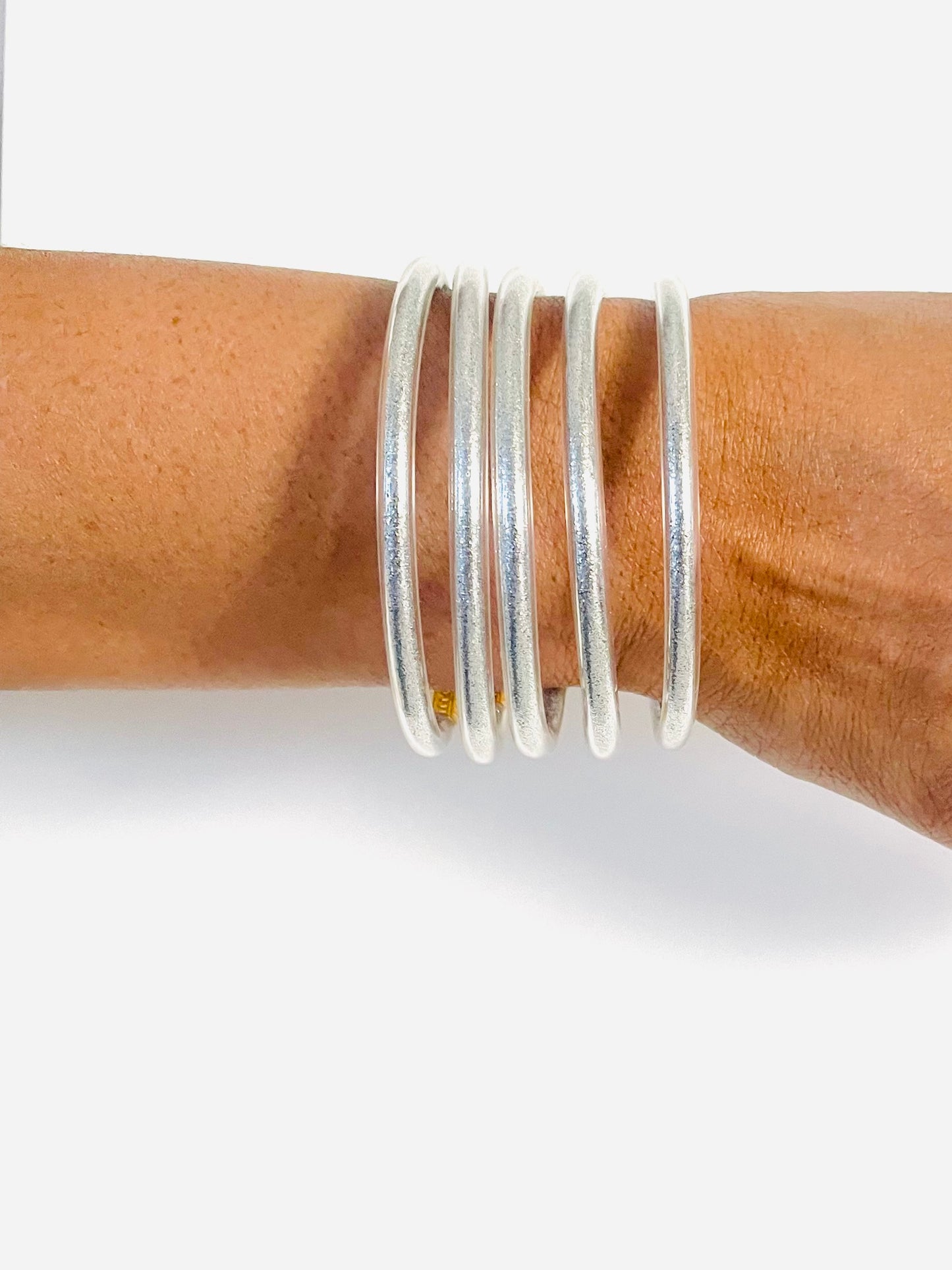 Silver Jelly Bangles