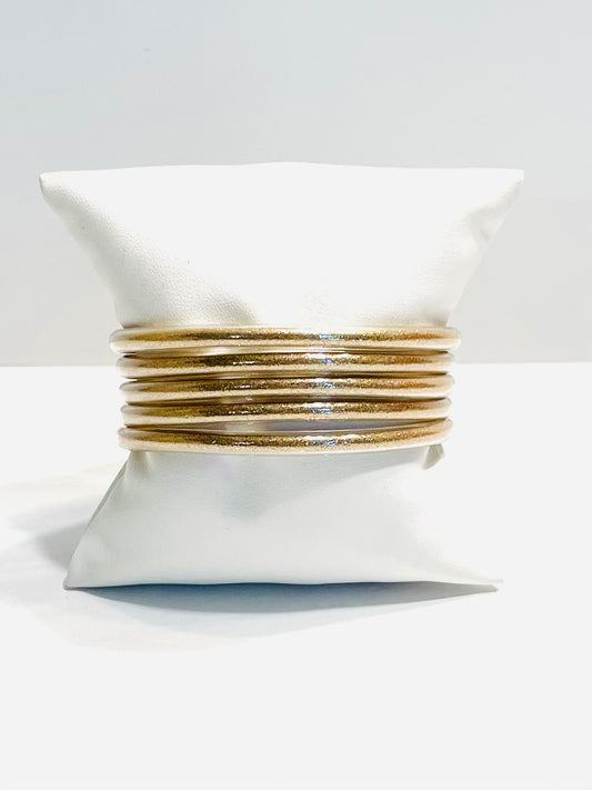 Rose Gold Jelly Bangles
