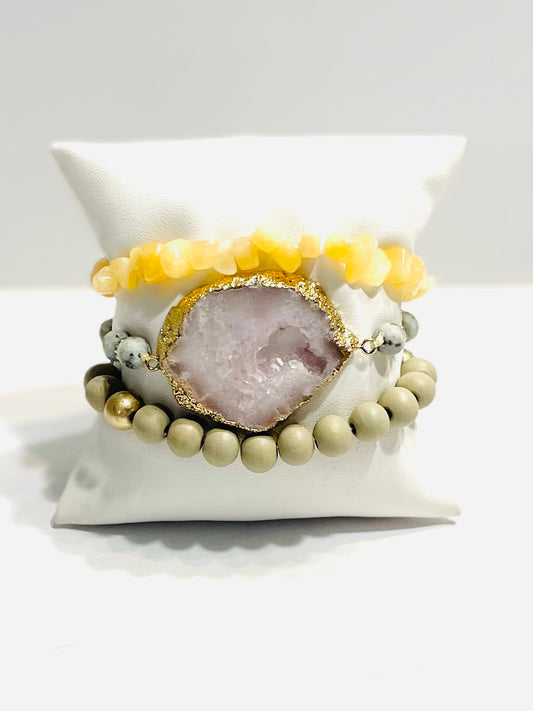 Stone & Wooden Beaded | Bracelet