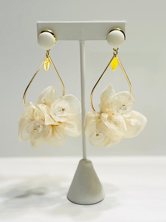 Teardrop Petal Dangle Earrings