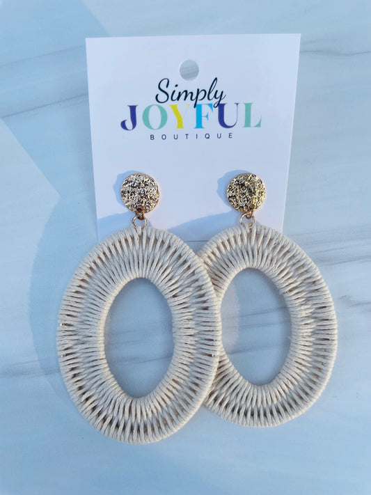 Oval Wrapped | Earrings