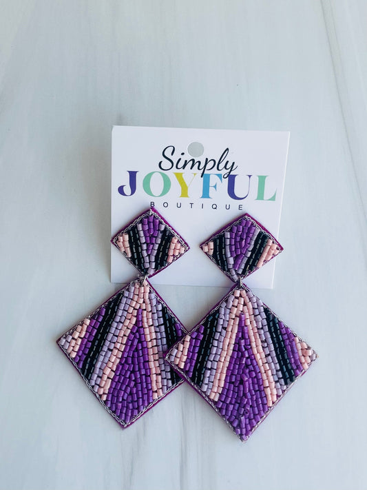 Stripe Beaded | Earrings