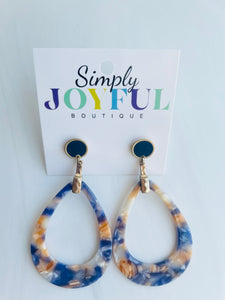 Teardrop Earrings- Multi Colored