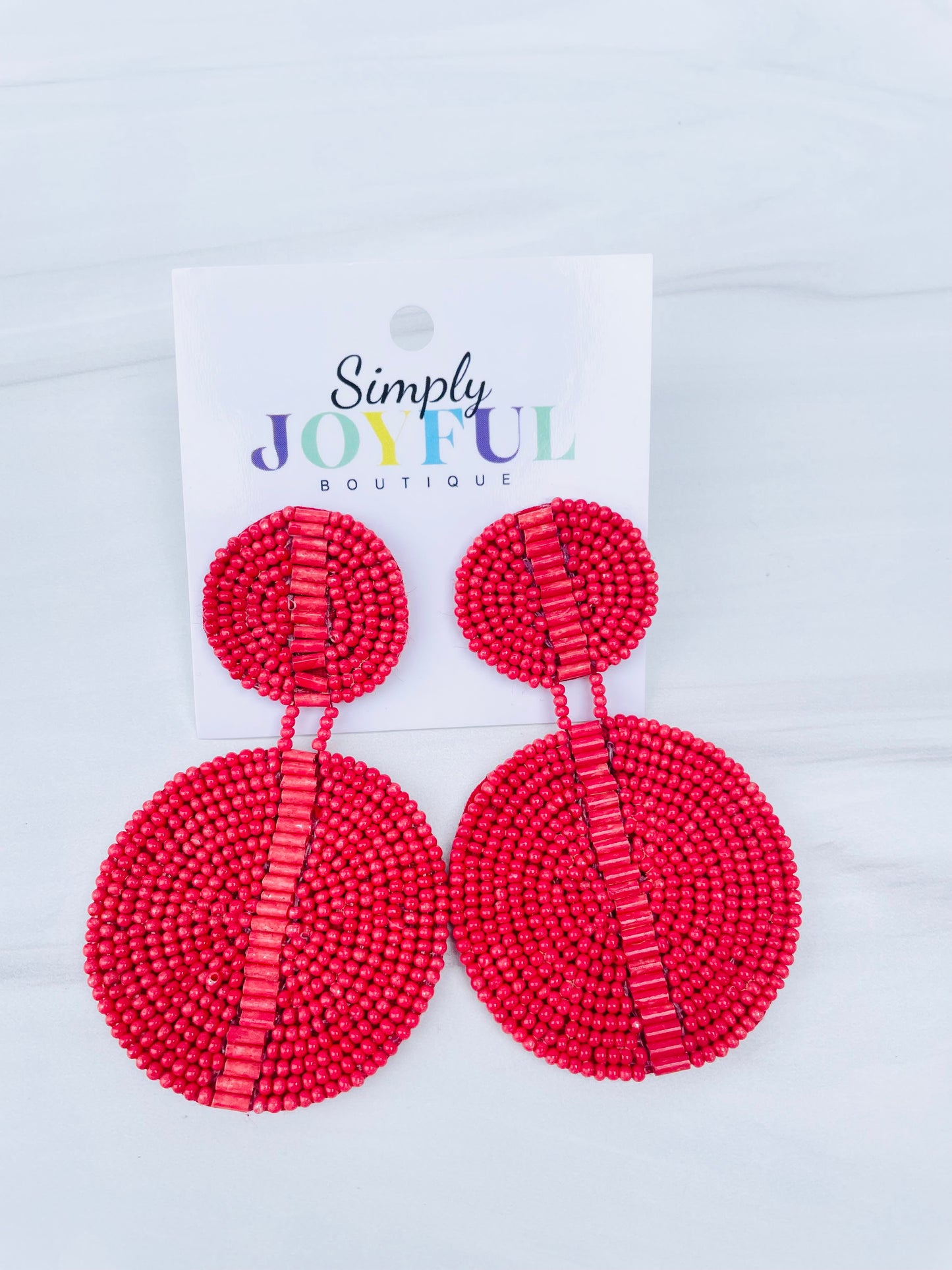 Double Disc Beaded | Earrings