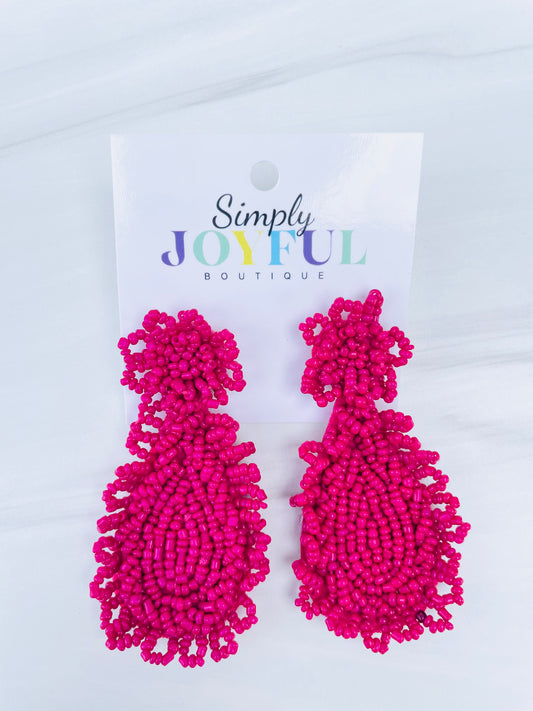 Beaded Teardrop | Earrings