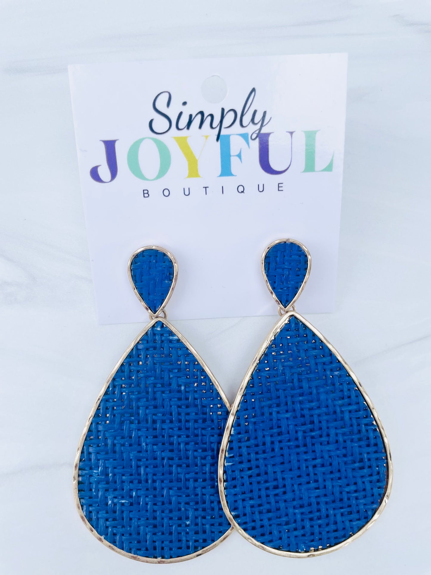 Woven Teardrop |  Earrings
