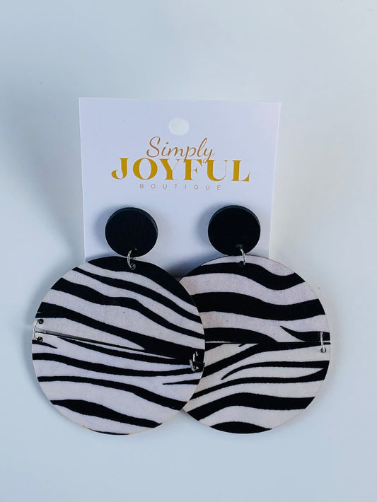 Kenya Wooden Disc | Earrings