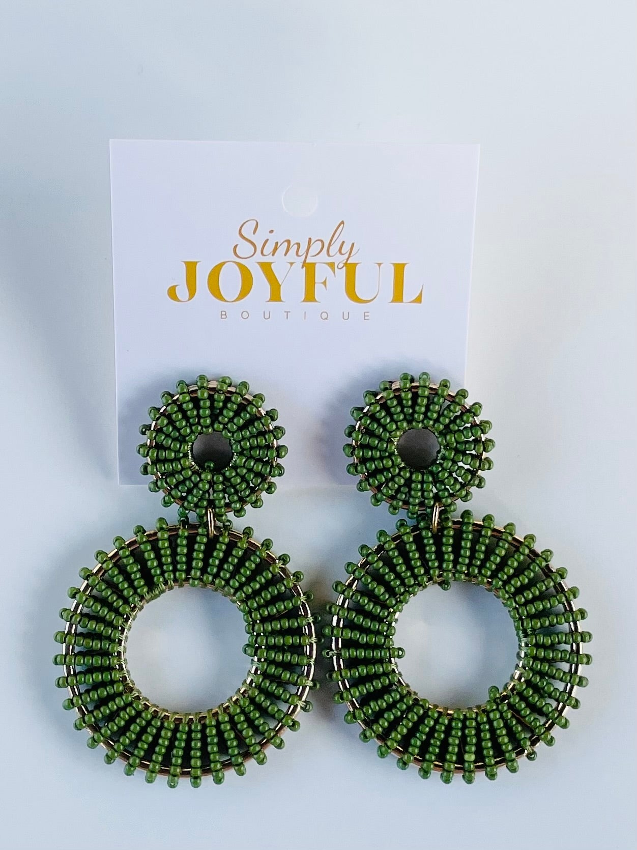 Ebony Beaded | Earrings