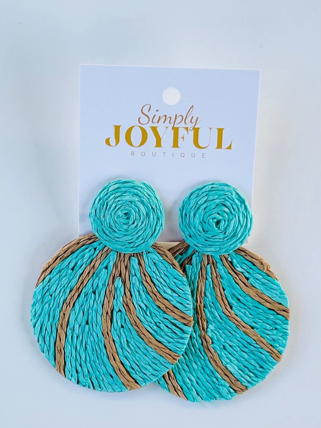 Raffia Line Pattern | Earrings