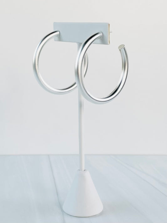 Rebecca Silver Hoop | Earrings