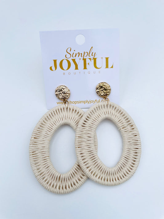 Oval Wrapped | Earrings