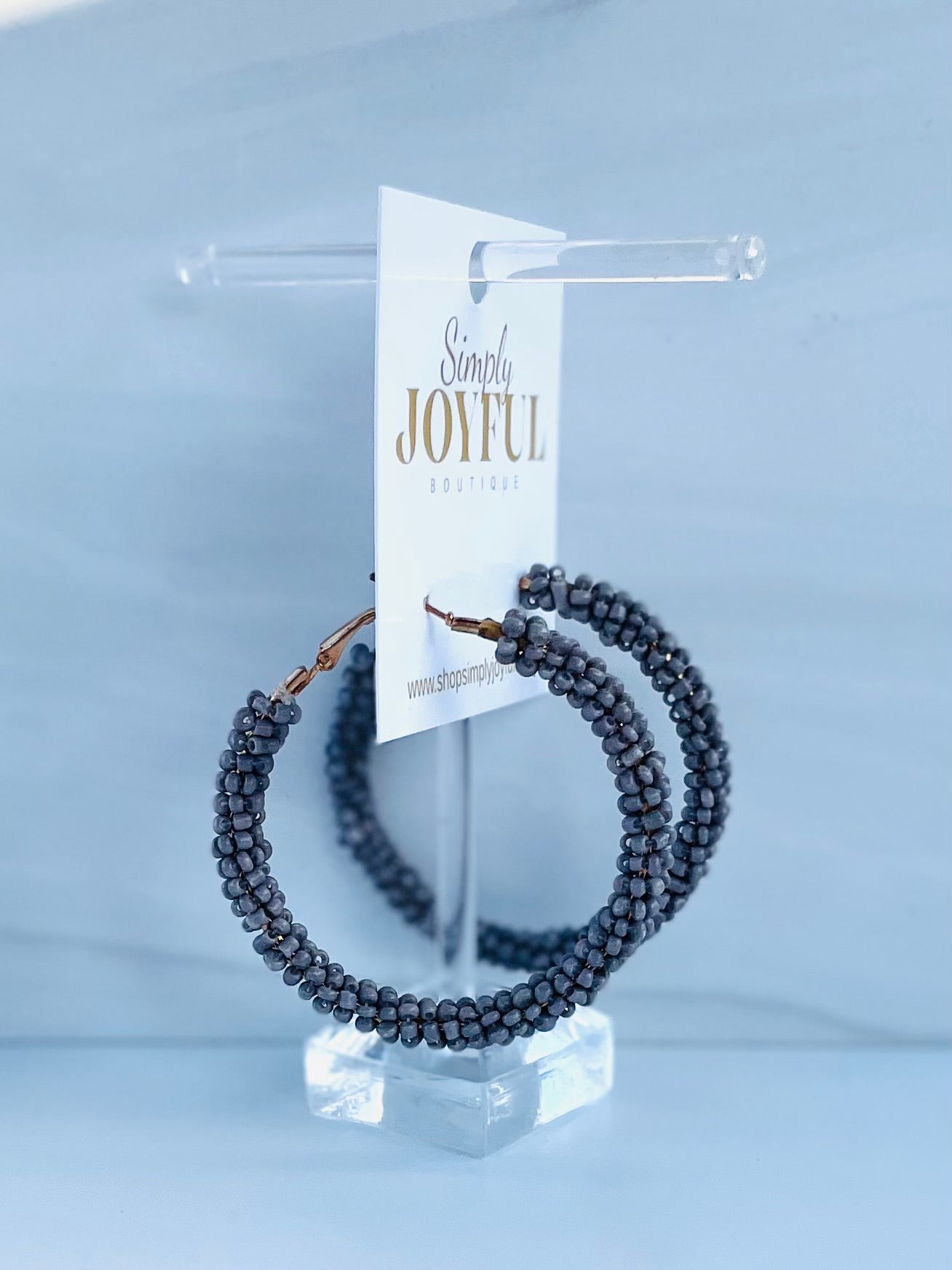 Seed Beaded Hoop | Earrings