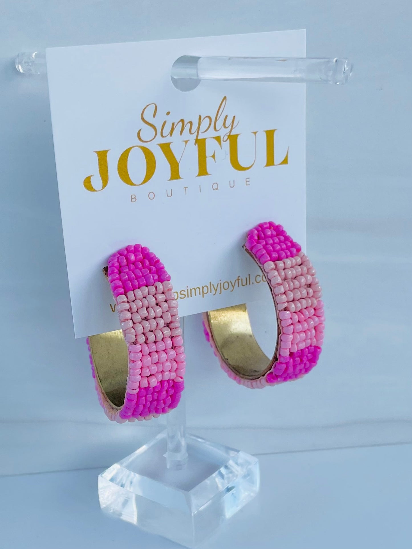 Tickled Pink Beaded | Earrings