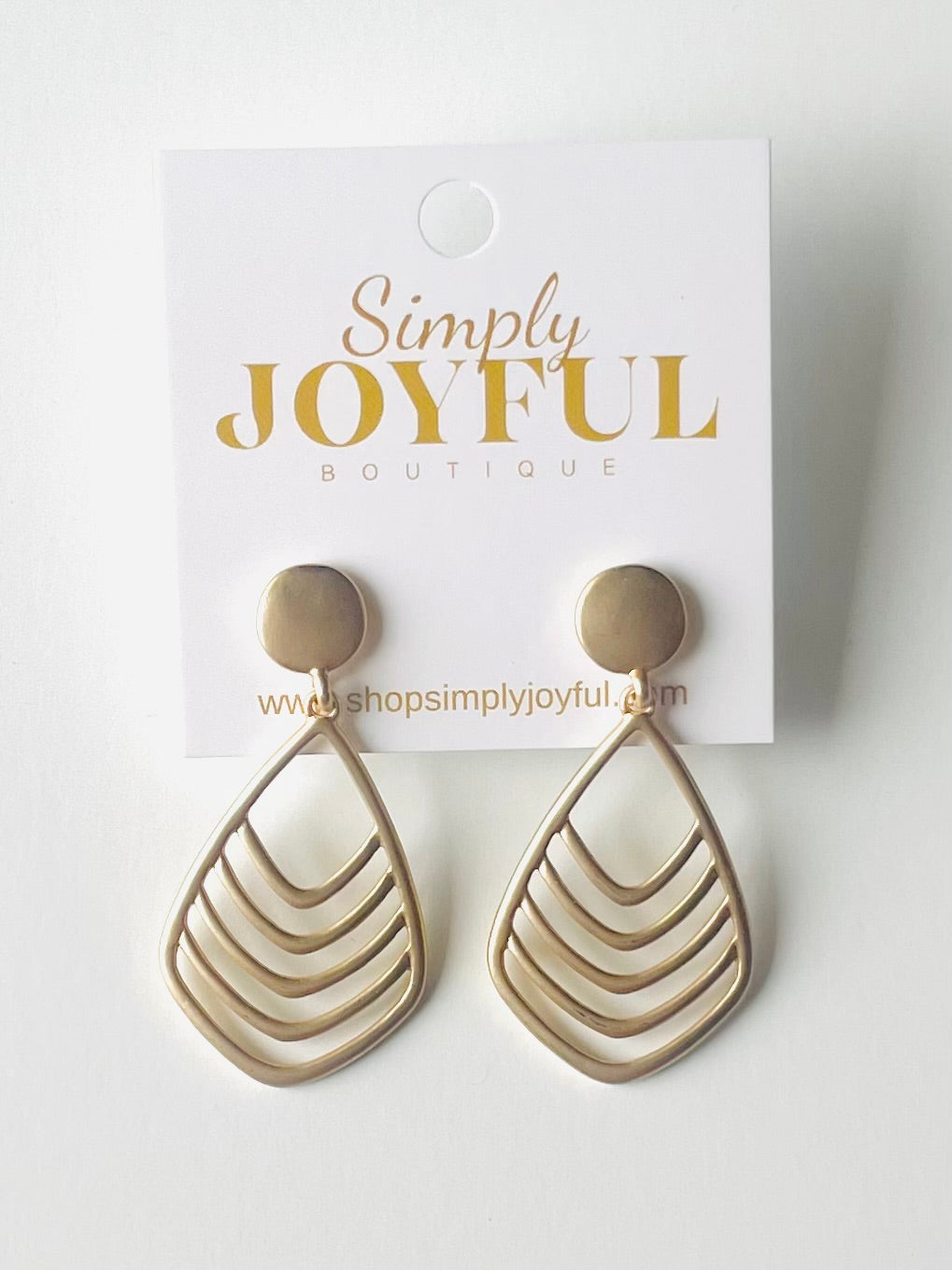 Matte Gold Earrings