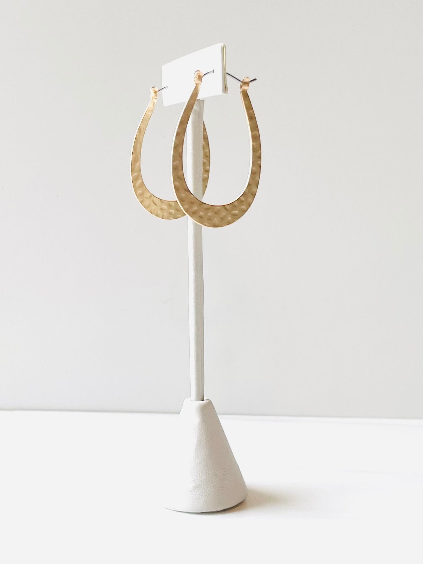 Gold Oval Earrings