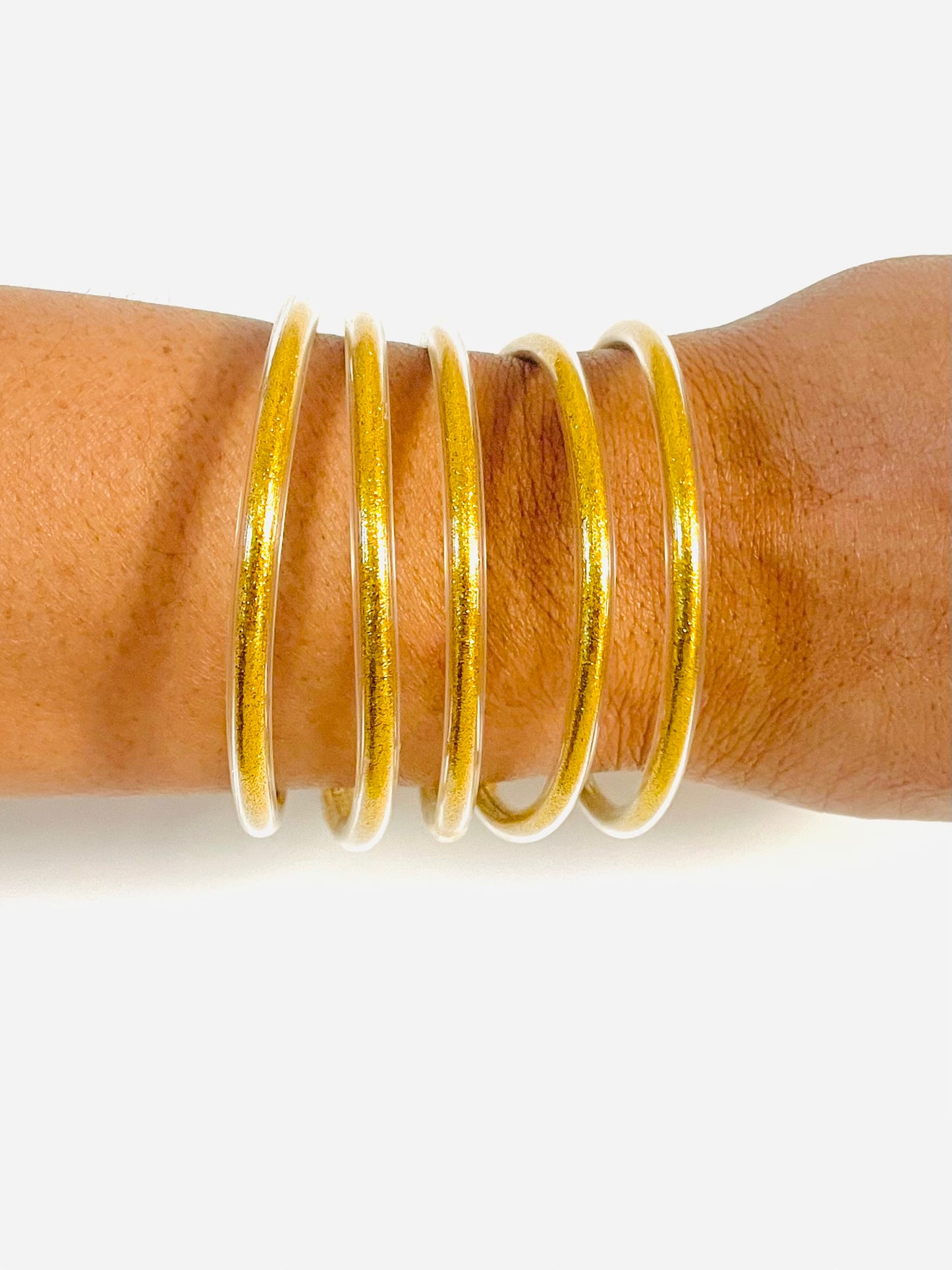 Gold Jelly Bangles