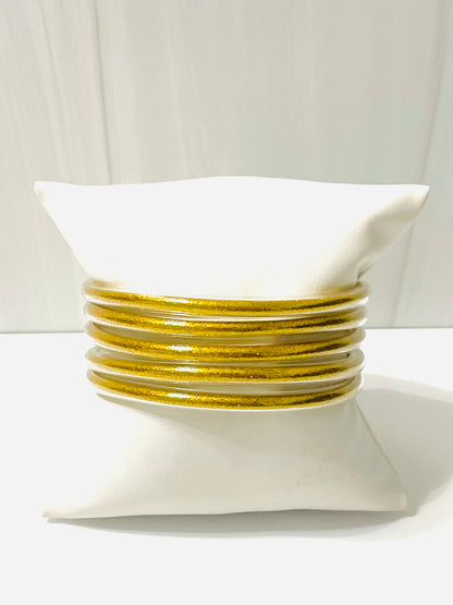 Gold Jelly Bangles