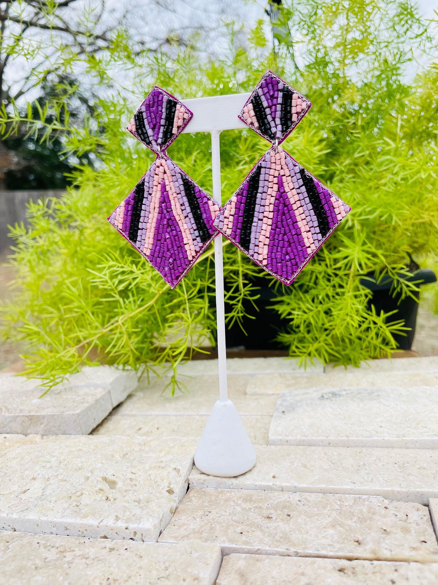 Stripe Beaded | Earrings
